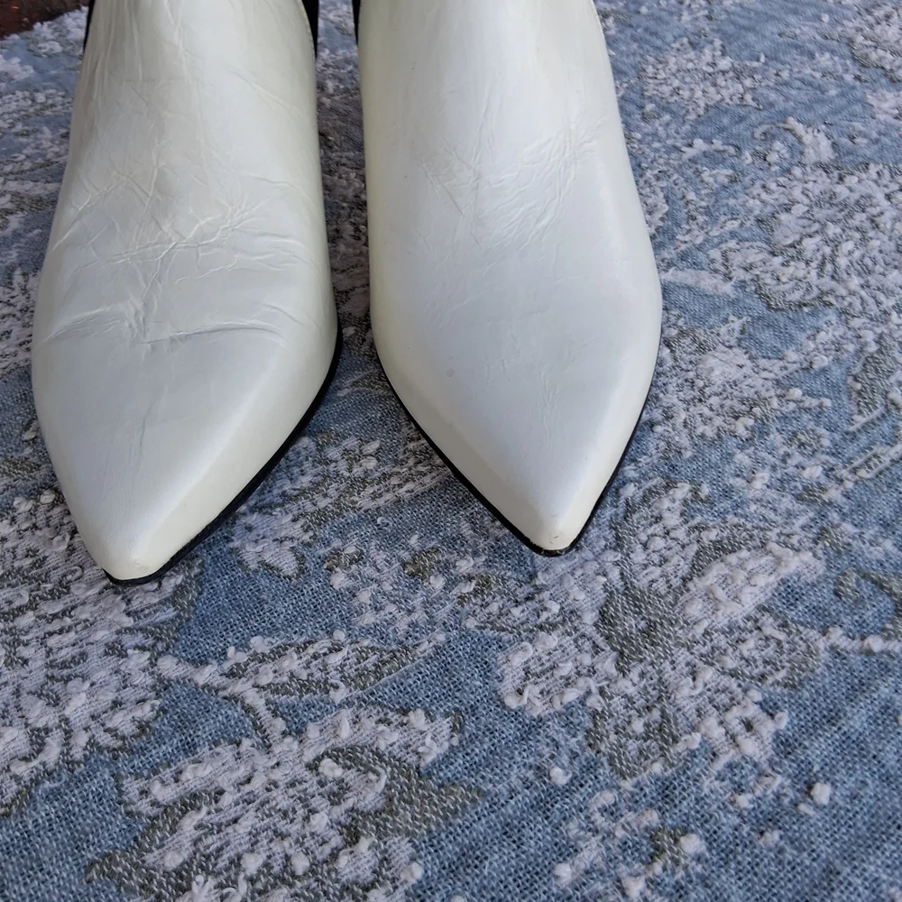 🛍 Rag & Bone Beha Chelsea Stiletto Pull-On Heeled Boots Italian Calf Leather - Picture 5 of 15